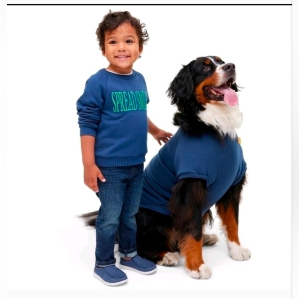 Cuddle Collab Target Spread Smiles Kids Sweatshirt Blue
